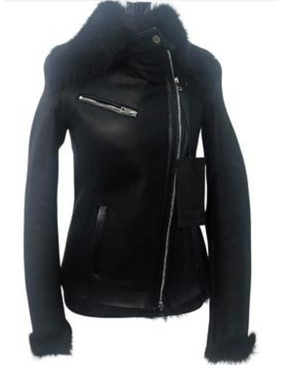 Shearling short jacket