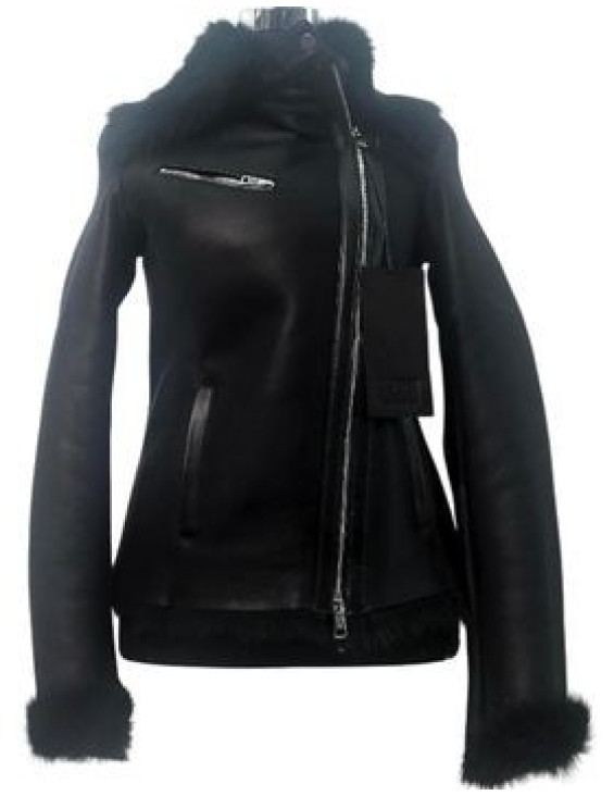 Shearling short jacket