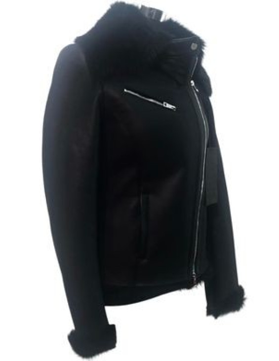 Shearling short jacket
