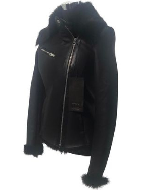 Shearling short jacket