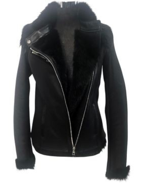 Shearling short jacket