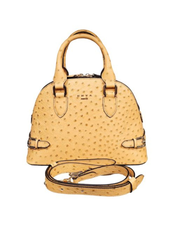 ENYA ostrich-print bags