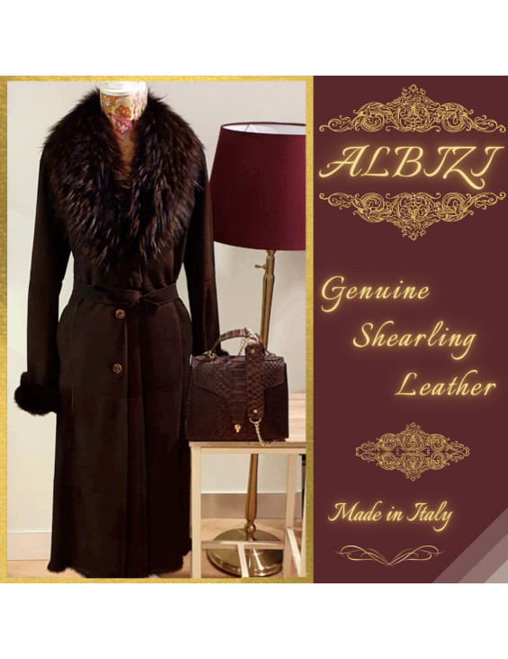 Shearling Jackets with large Fur Collar